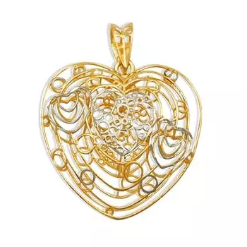 Подвеска из желтого золота Линии Любви