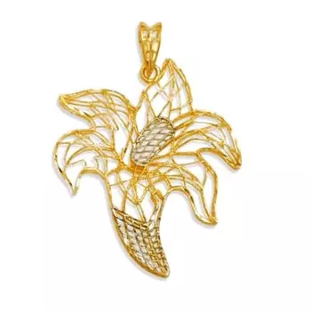 Подвеска из желтого золота Линии Любви