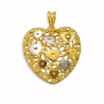 Подвеска из желтого золота Линии Любви