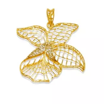 Подвеска из желтого золота Линии Любви