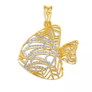 Подвеска из желтого золота Линии Любви