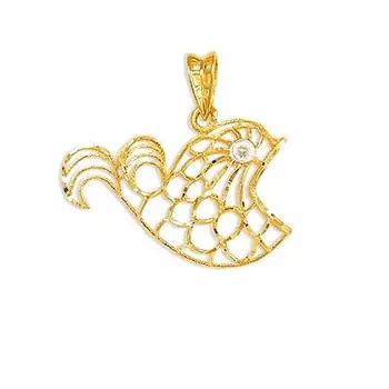 Подвеска из желтого золота Линии Любви