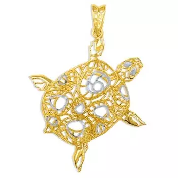 Подвеска из желтого золота Линии Любви