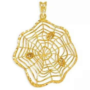 Подвеска из желтого золота Линии Любви