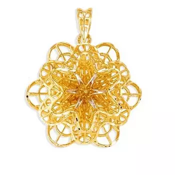 Подвеска из желтого золота Линии Любви