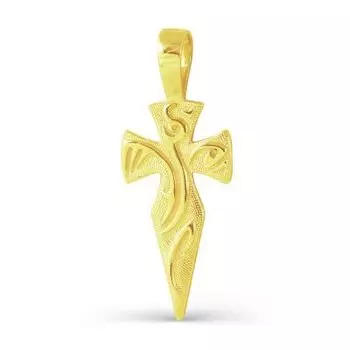 Подвеска из желтого золота Линии Любви