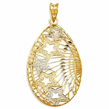 Подвеска из желтого золота Линии Любви