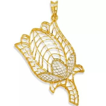 Подвеска из желтого золота Линии Любви