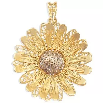 Подвеска из желтого золота Линии Любви