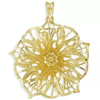 Подвеска из желтого золота Линии Любви