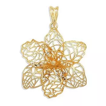 Подвеска из желтого золота Линии Любви