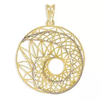 Подвеска из желтого золота Линии Любви