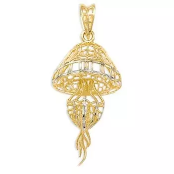 Подвеска из желтого золота Линии Любви