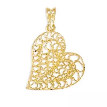 Подвеска из желтого золота Линии Любви