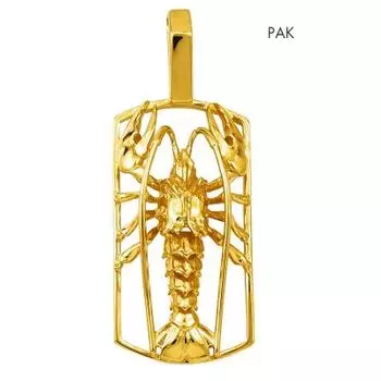 Подвеска из желтого золота Линии Любви