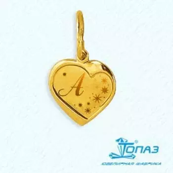 Подвеска из желтого золота Линии Любви