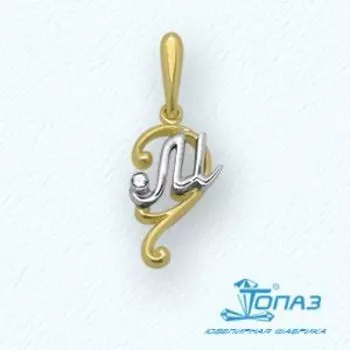 Подвеска из желтого золота Линии Любви