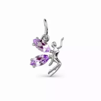 Подвеска с аметистами Линии Любви