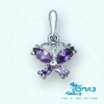 Подвеска с аметистами Линии Любви