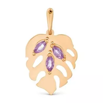 Подвеска с аметистами Линии Любви