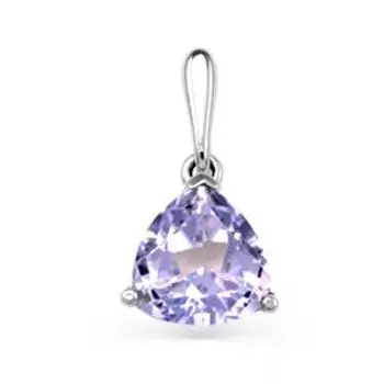 Подвеска с аметистом Линии Любви