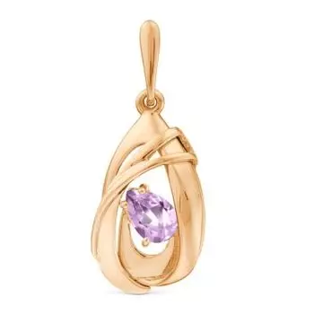 Подвеска с аметистом Линии Любви