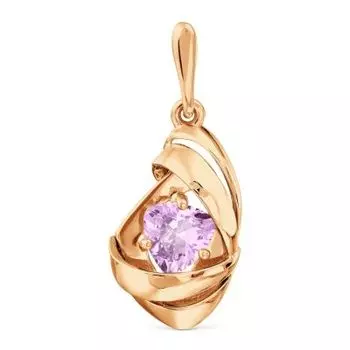 Подвеска с аметистом Линии Любви