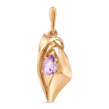 Подвеска с аметистом Линии Любви
