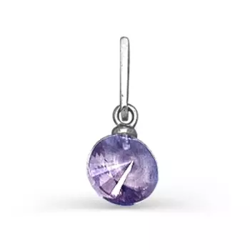Подвеска с аметистом Линии Любви