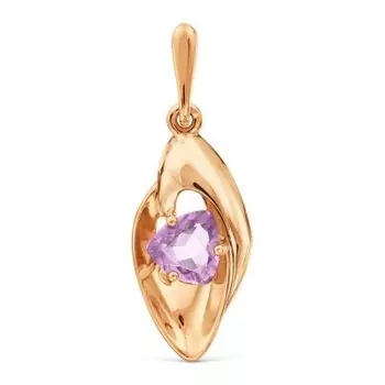 Подвеска с аметистом Линии Любви