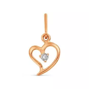 Подвеска с бриллиантом Линии Любви