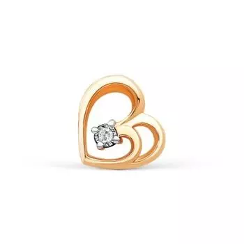 Подвеска с бриллиантом Линии Любви