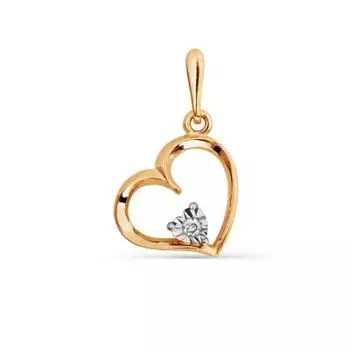 Подвеска с бриллиантом Линии Любви