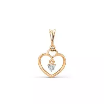 Подвеска с бриллиантом Линии Любви