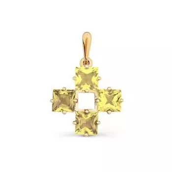 Подвеска с цитринами Линии Любви