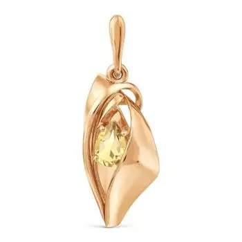 Подвеска с цитрином Линии Любви