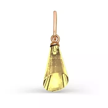 Подвеска с цитрином Линии Любви