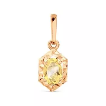 Подвеска с цитрином Линии Любви