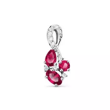 Подвеска с фианитами и фианитами Premiums Линии Любви