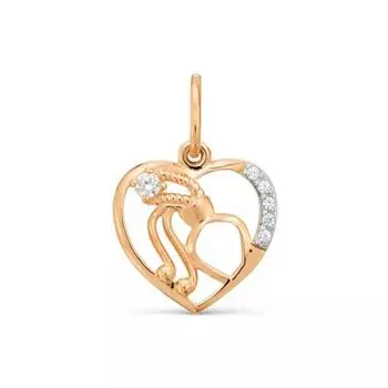 Подвеска с фианитами Линии Любви