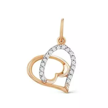 Подвеска с фианитами Линии Любви