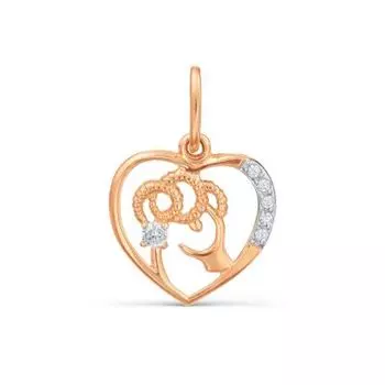 Подвеска с фианитами Линии Любви