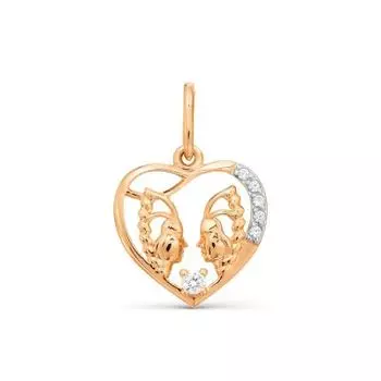 Подвеска с фианитами Линии Любви