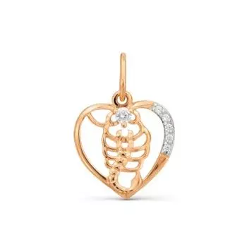 Подвеска с фианитами Линии Любви