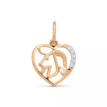 Подвеска с фианитами Линии Любви