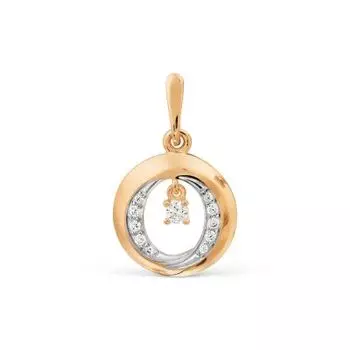 Подвеска с фианитами Линии Любви