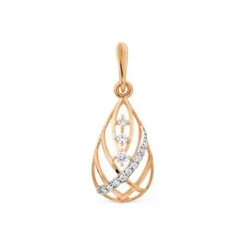 Подвеска с фианитами Линии Любви