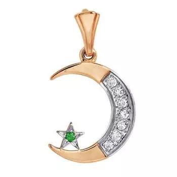 Подвеска с фианитами Линии Любви