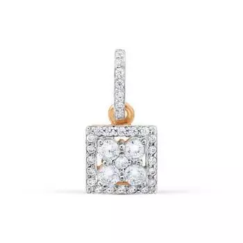 Подвеска с фианитами Линии Любви