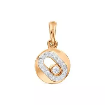 Подвеска с фианитами Линии Любви